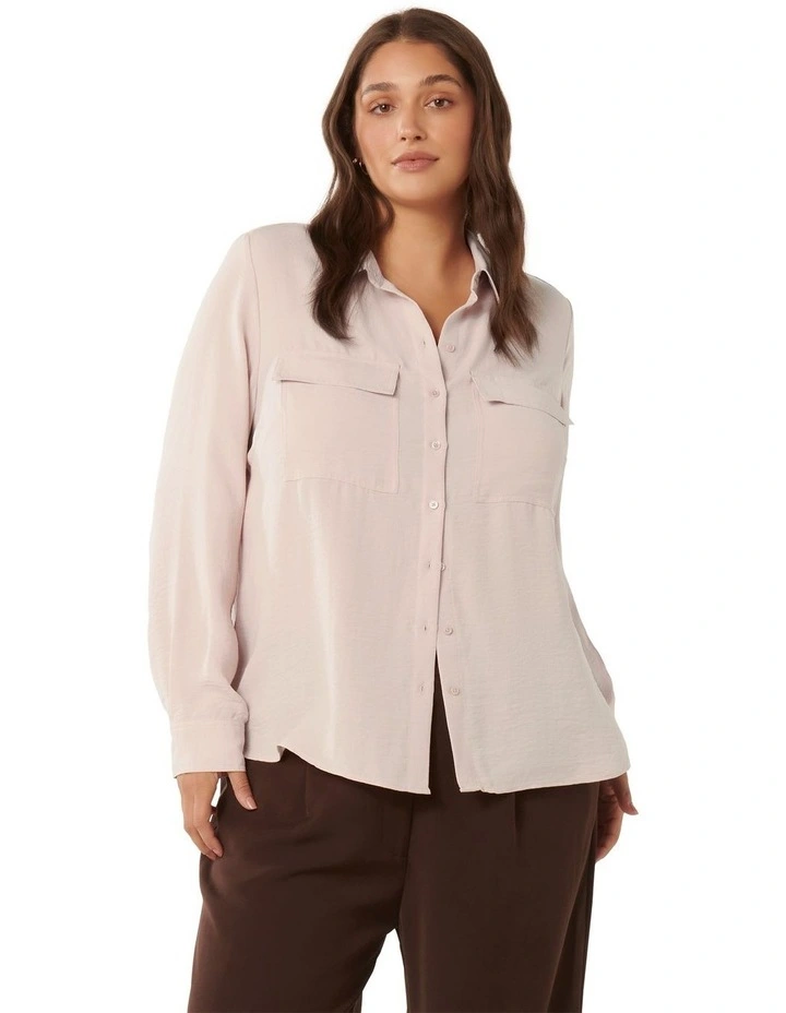 Samara Long Sleeves Shirt in Pink