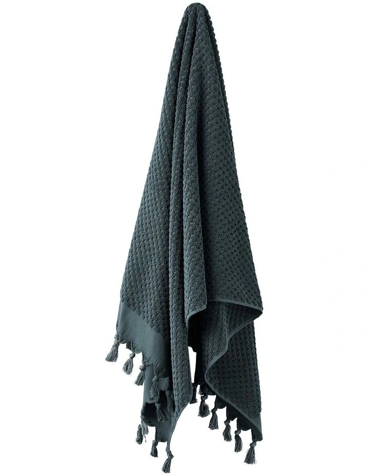 Milos Bath Towel Range in Slate