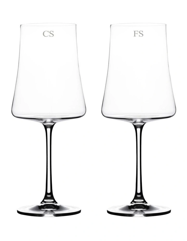 Salome Red Wine Set of 2 with Gift Box in Clear