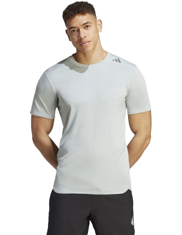 Designed 4 Training Heat Ready Hit Training T-shirt in Wonder Silver
