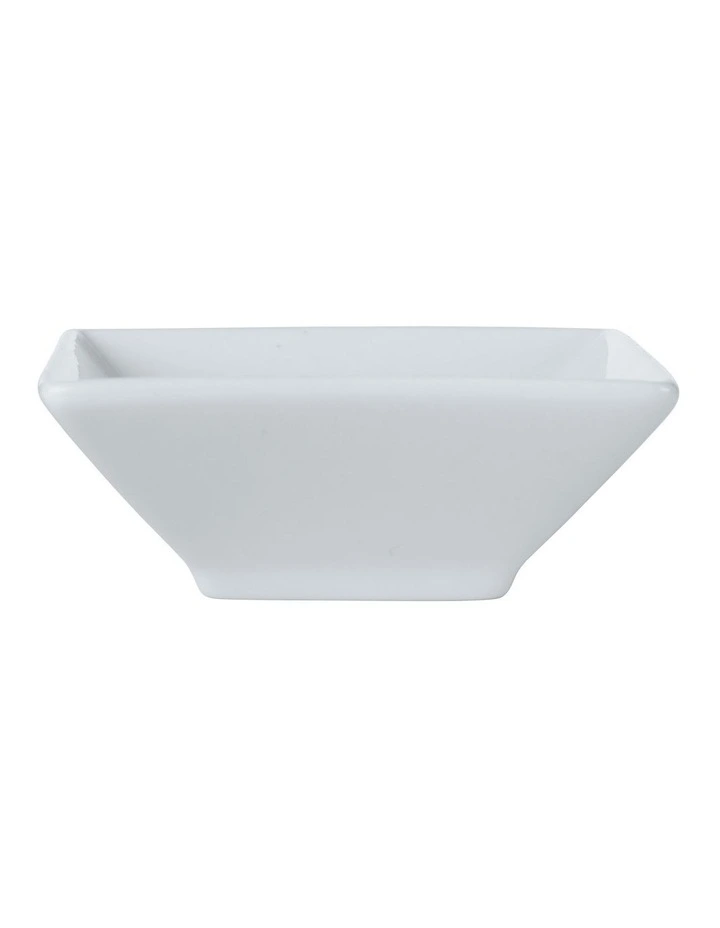 Basics Square Footed Sauce Dish 7.5cm in White