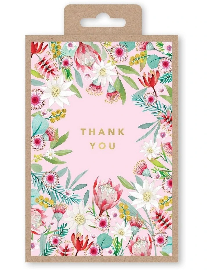 Note Cards Box of 10 Thank You in Multi