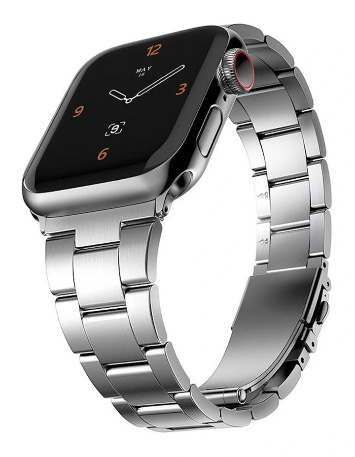 Stainless Steel Link Bracelet Band The Sydney Apple Watch Compatible