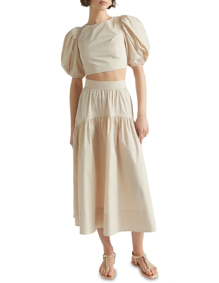 Sateen Tie Back Top