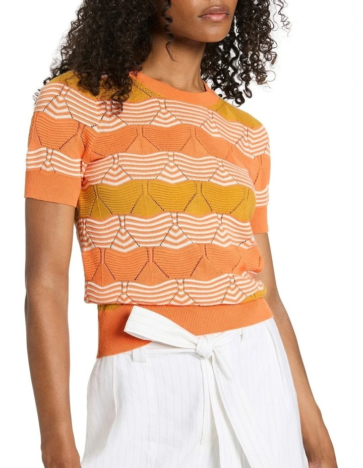 Jordi Knit Top in Sahara Multi