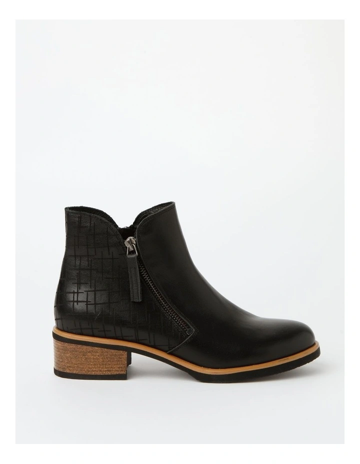 Dallas Black Leather Boot