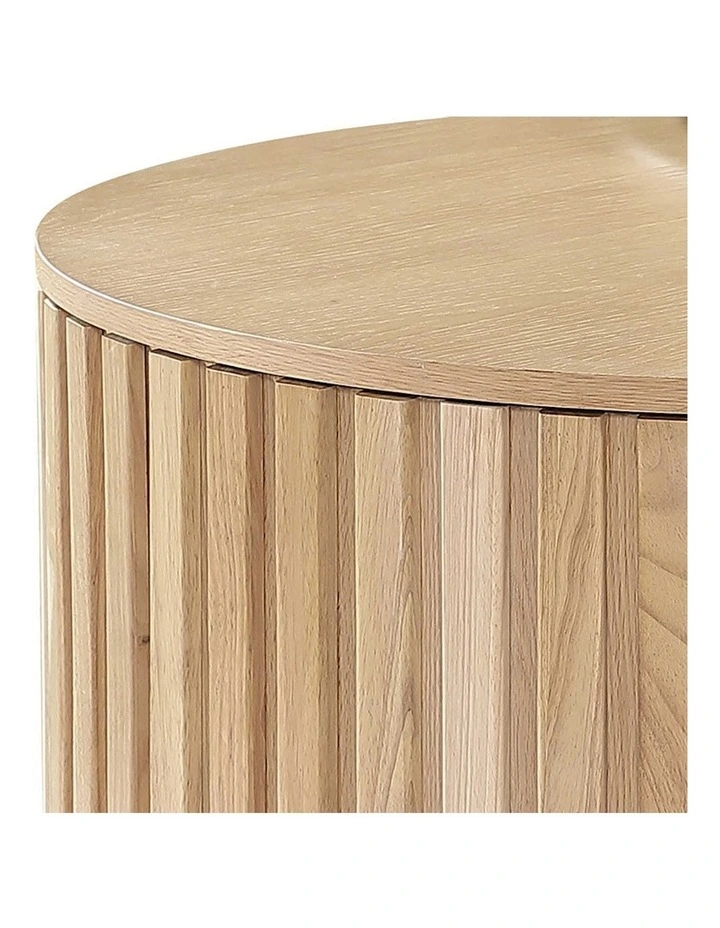 Piper Nest of 2 Round Coffee Table 65-80cm in Natural
