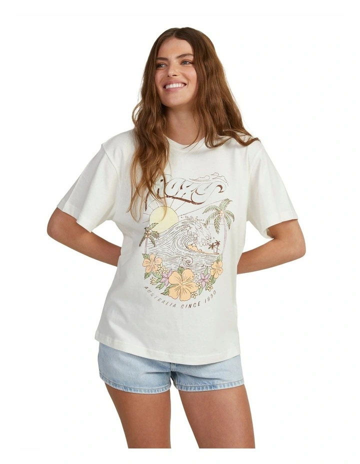 Westcoast Destination Oversized T-shirt in Snow White