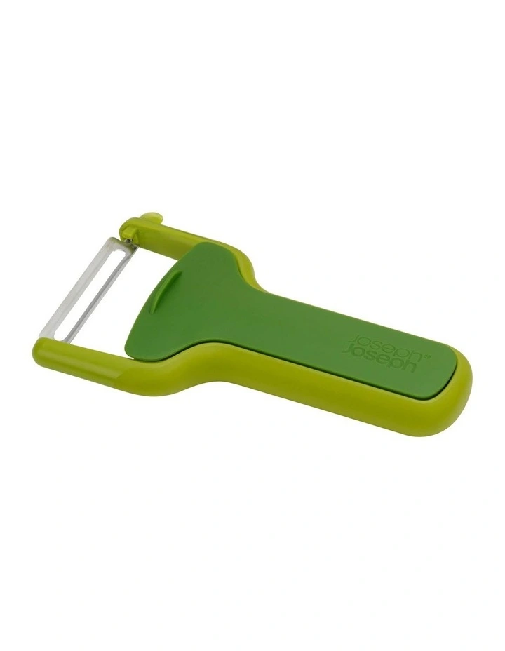 Safe Store Straight Peeler with Blade Guard Green