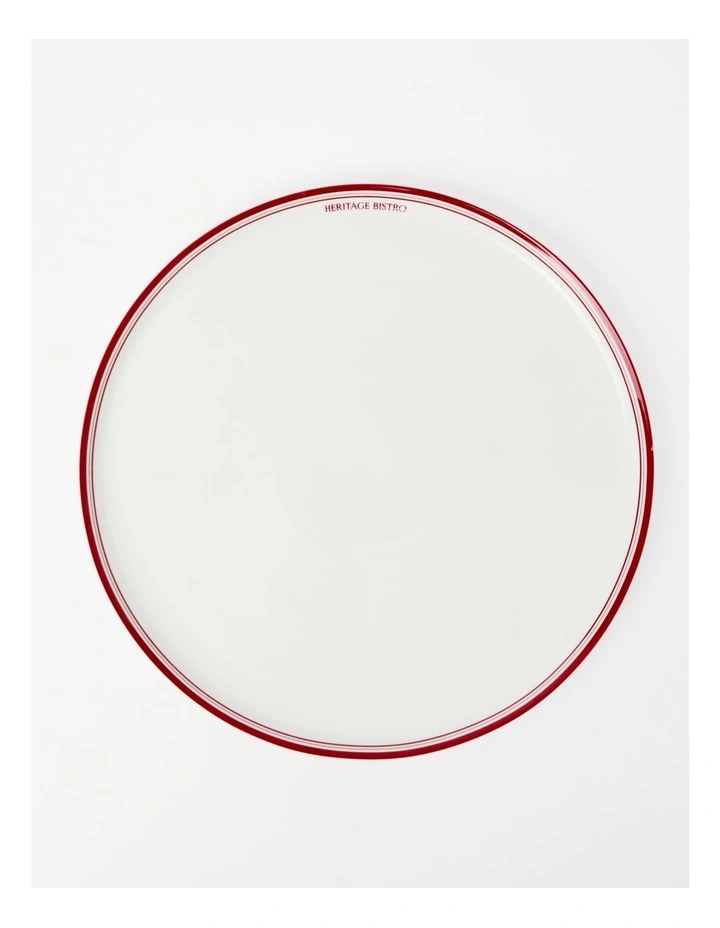 Bistro Provare Large Pizza Plate Set of 2 in Red