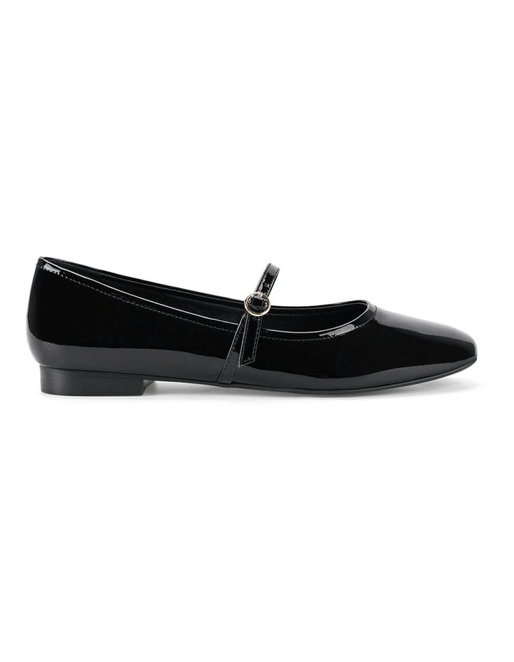 Rey Mary Jane Ballet in Black Patent