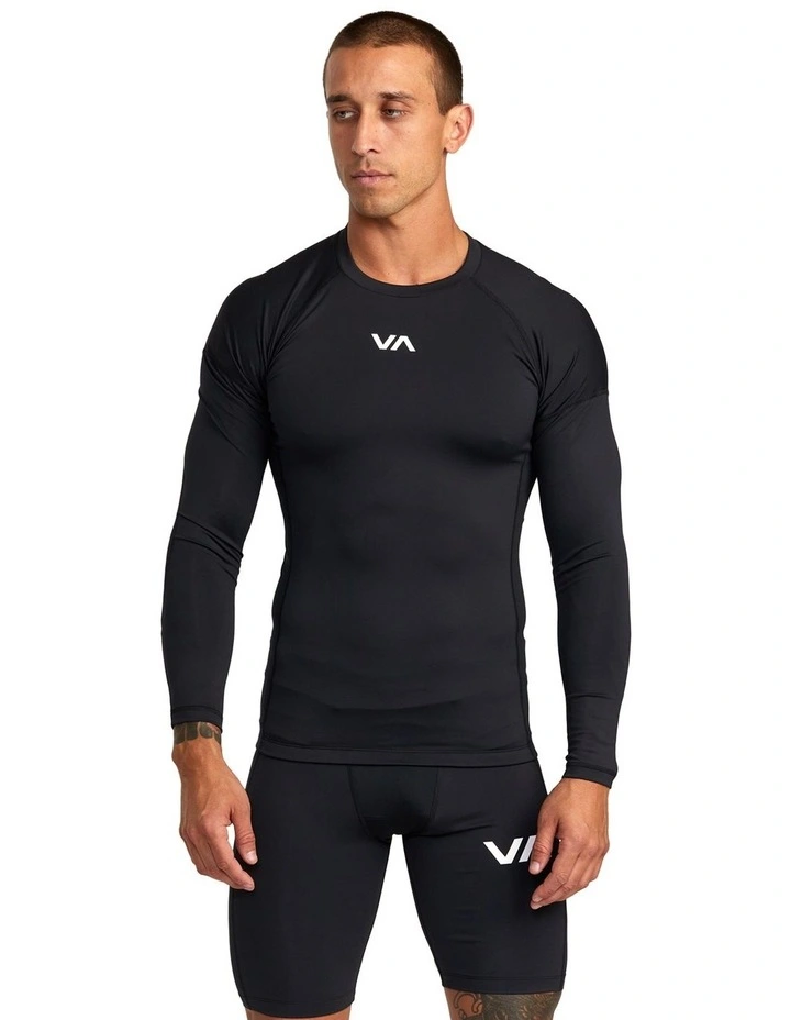 Compression Long Sleeve Top in Black