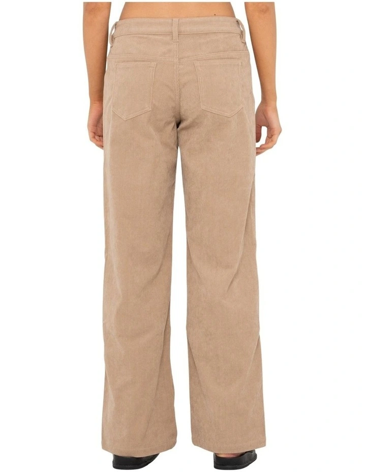 The Secret Low Rise Cord Pant in Oatmeal