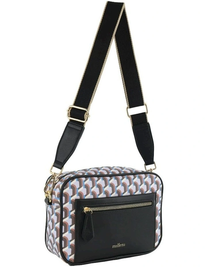 Geometric Square Cross-body Bag in Lilac