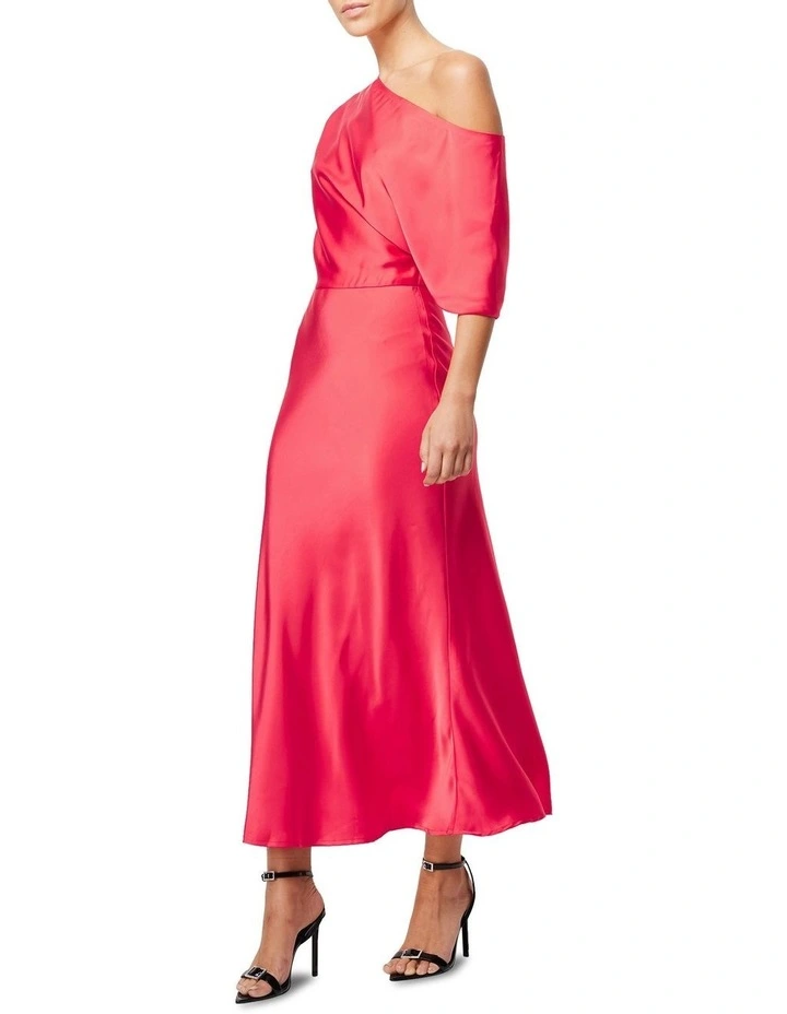 Love in The Dark Midi Dress in Watermelon