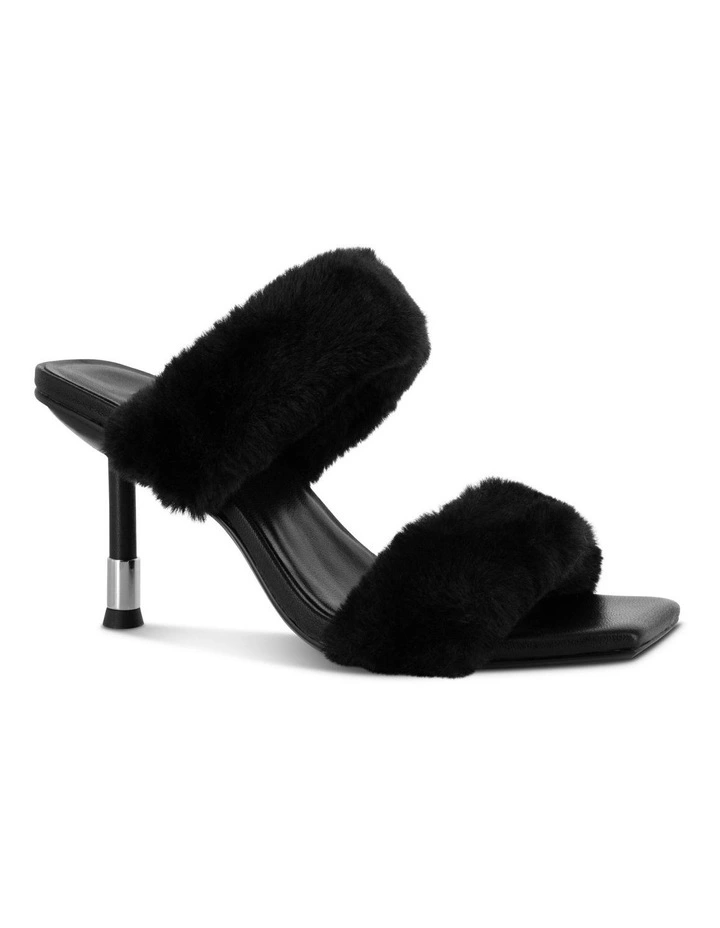 Quisha Heeled Sandals in Black