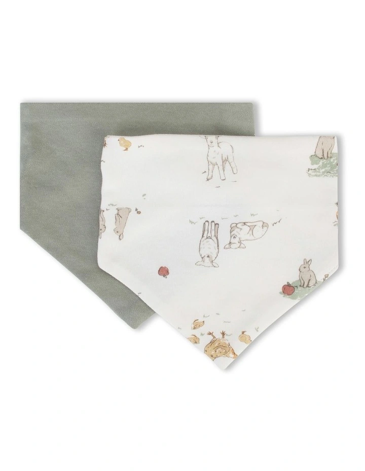 Farmyard Lamb Jersey Bib 2 Pack