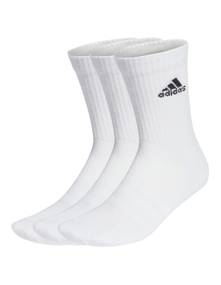 Crew Sock 3 Pack in White