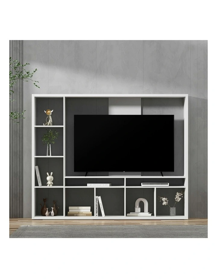 Brian Entertainment Unit 183cm in White