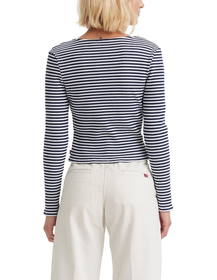 Monica Long-Sleeve T-Shirt in Cloud Dancer