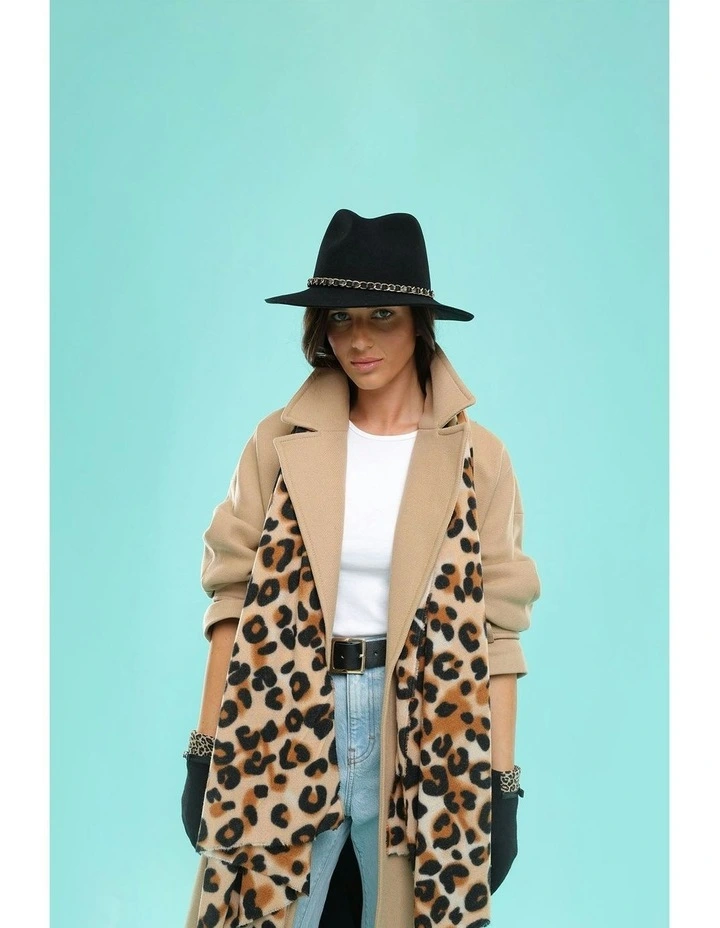 Katie Wool Fedora in Black