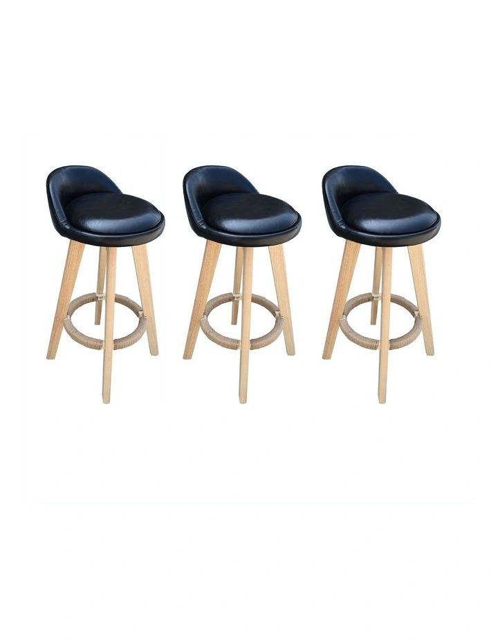 Phoenix Barstool In Black Set Of 3