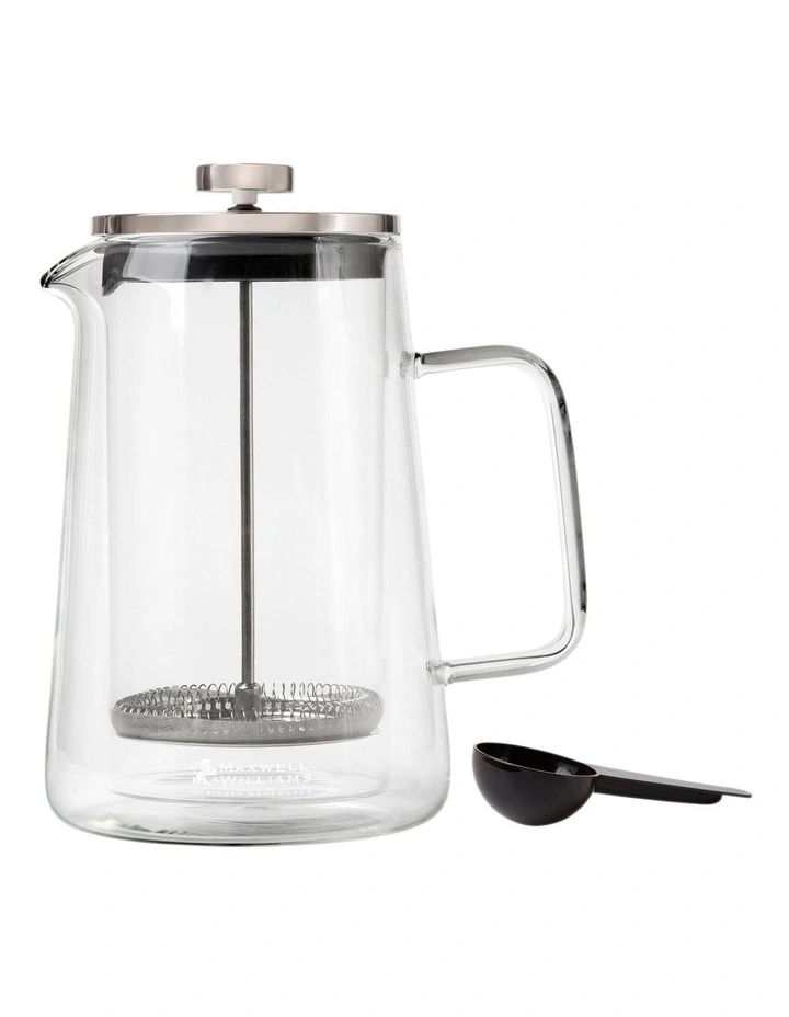 Gift Boxed Blend Vienna Plunger 1L in Clear