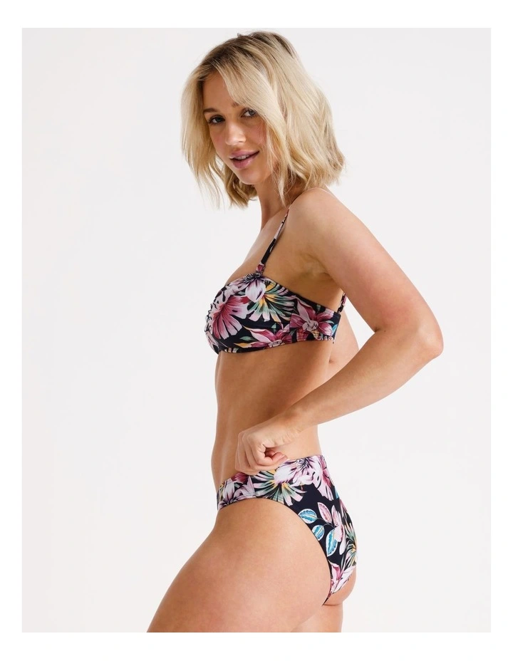 Nora Bikini Top in Deep Floral