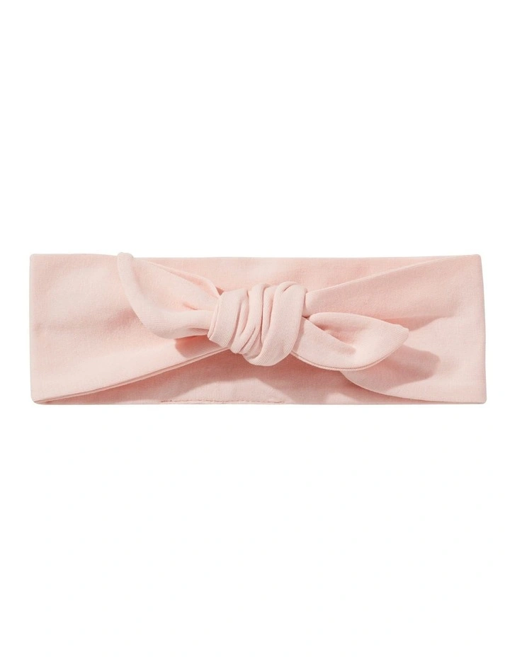 Fabric Headband In Dusty Rose