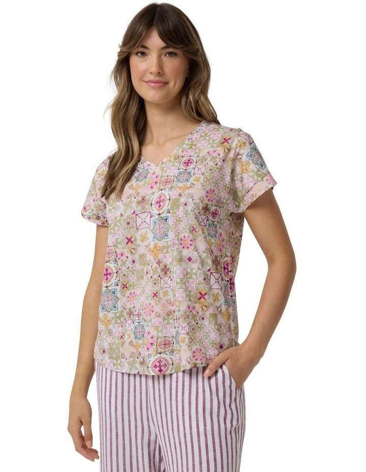Casablanca Print Tee in Assorted
