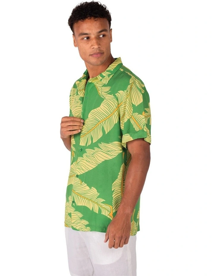 Kelly Camper Short Sleeve Shirt in Green