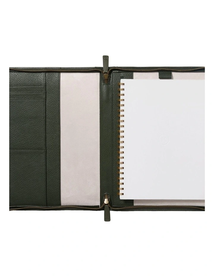 Hudson A4 Compendium in Olive Green