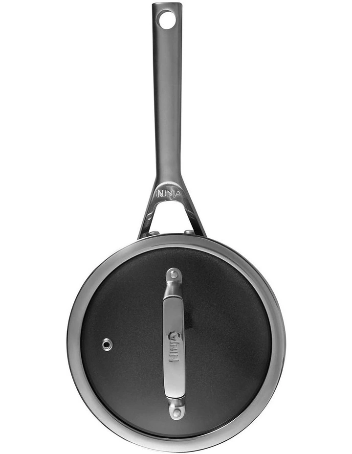 Zero Stick Saucepan With Lid 20cm/3.8L Stainless Steel/Charcoal
