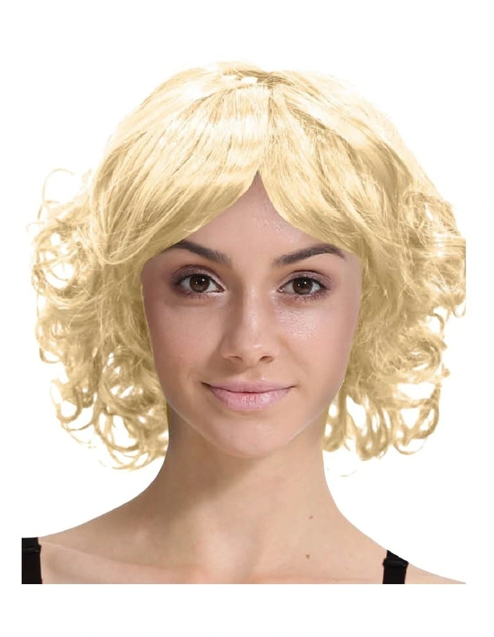Curly Bob Wig in Blonde