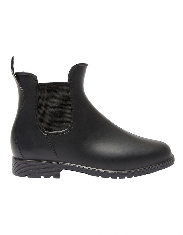 Rainy Gum Boots In Black Smooth