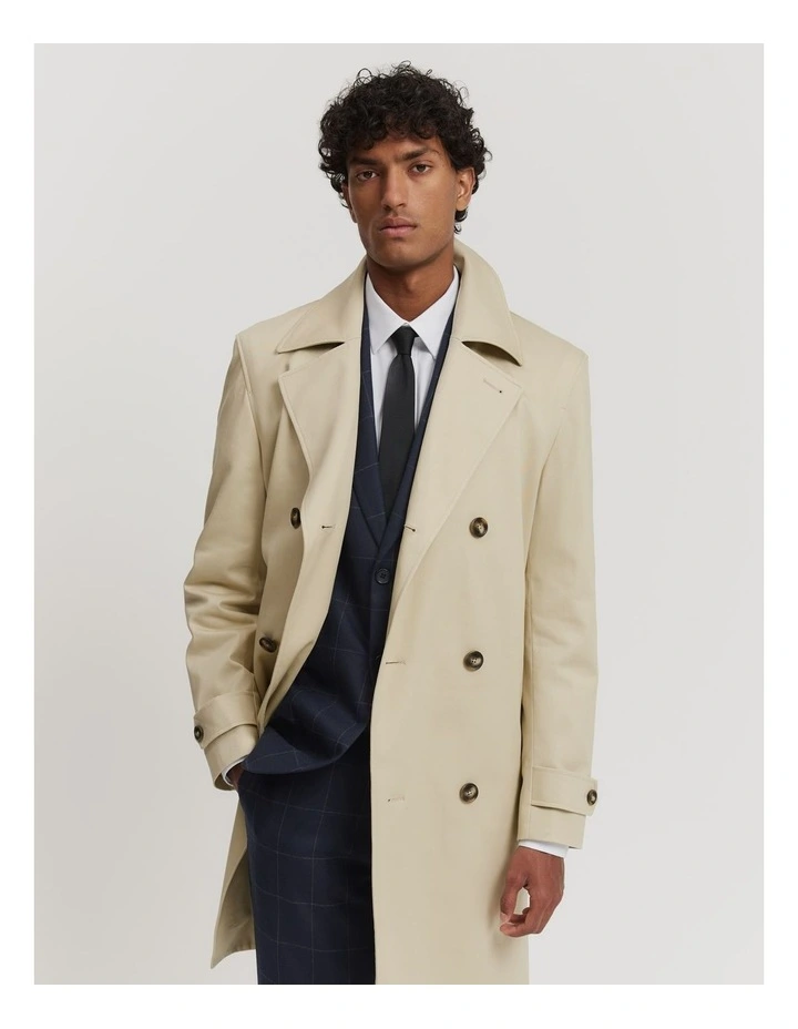 Trench Coat in Stone