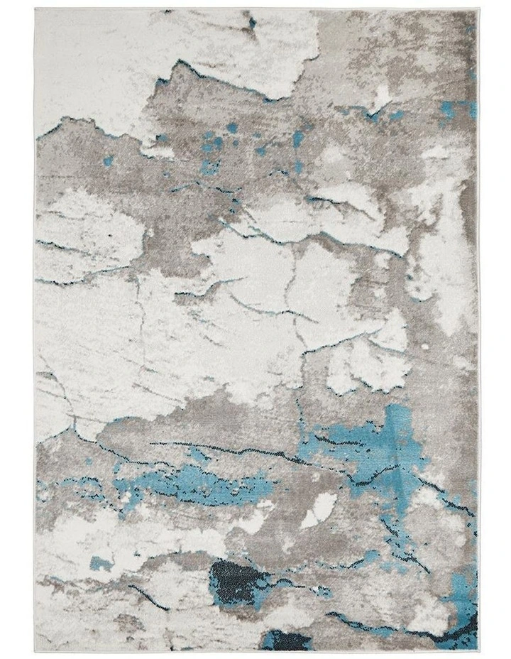 Zoey Contemporary Rug Blue Grey