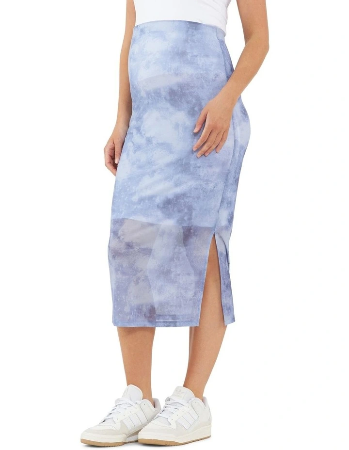 Marni Mesh Skirt in Sky Blue