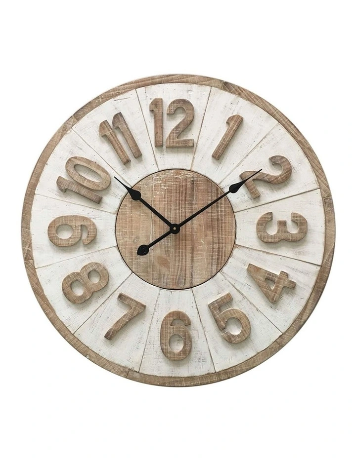 XXL Hamptons Giro Wall Clock 70 cm in Multi