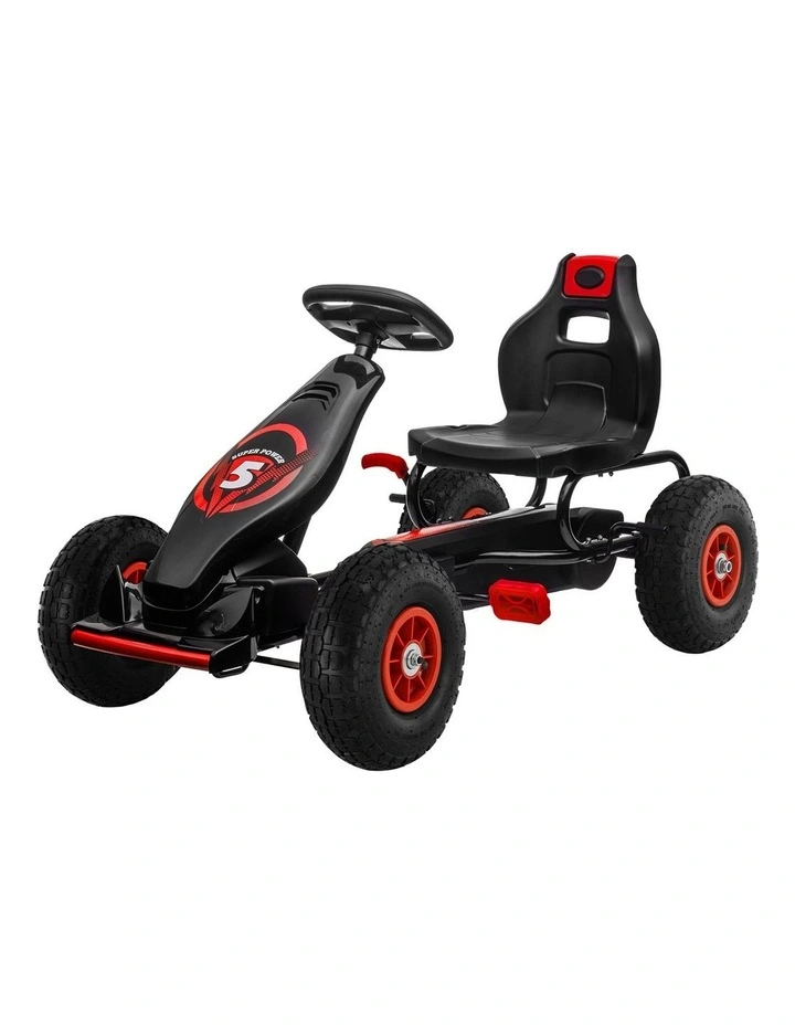 G18 Pedal Powered Go Kart Ride On in Black/Red