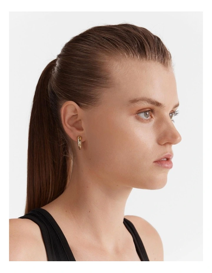 Circulate Hoop Earrings in Gold