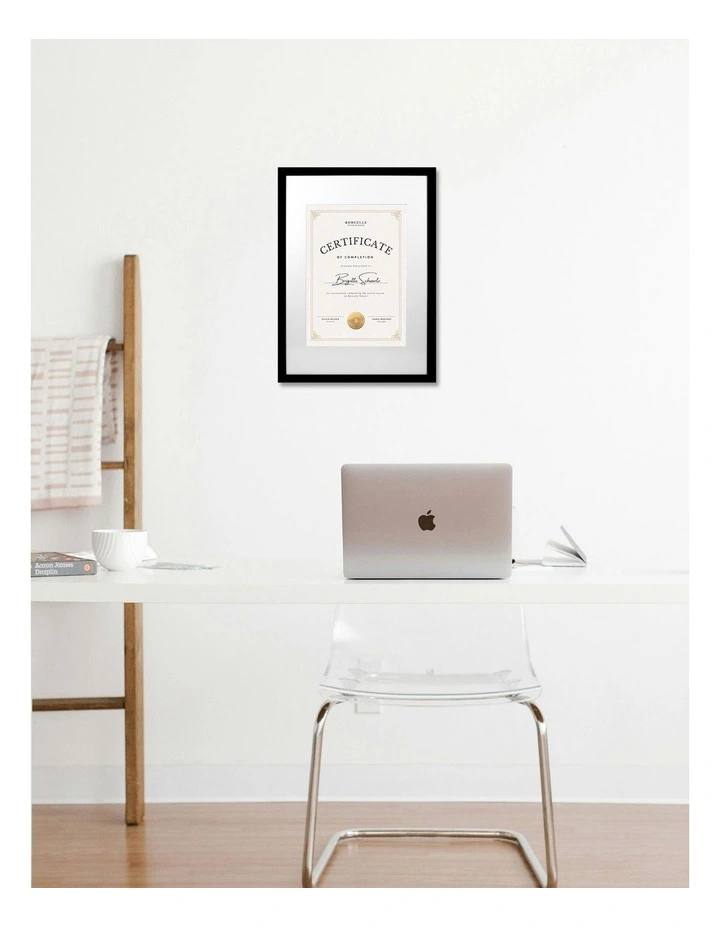 Australian Made Decorator Timber Photo Frame A3/A4 in Black