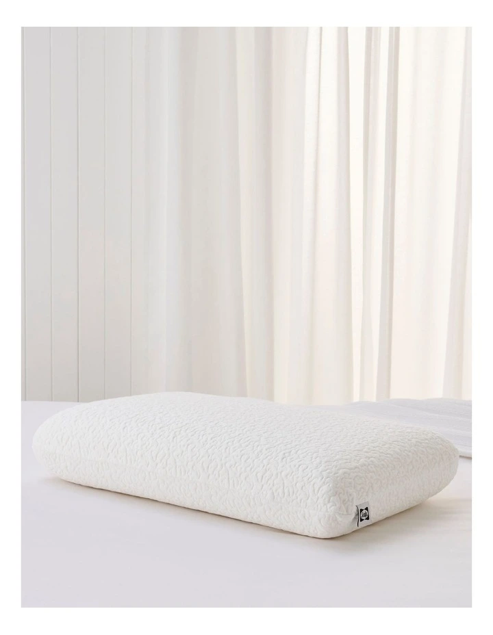 Memory Rest Memory Foam Traditional Pillow in White
