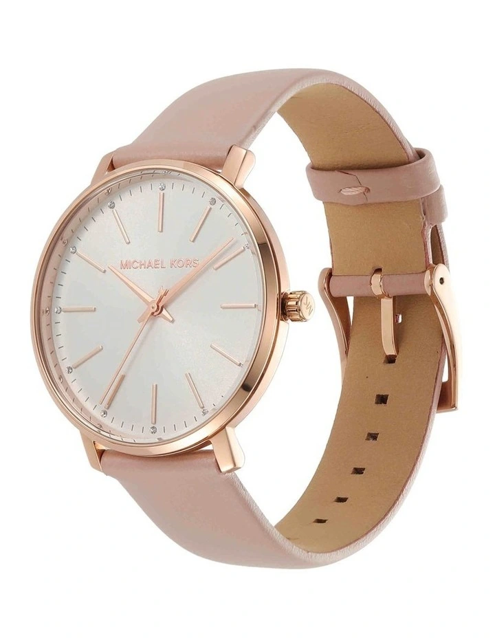 Pyper Leather Watch in Pink