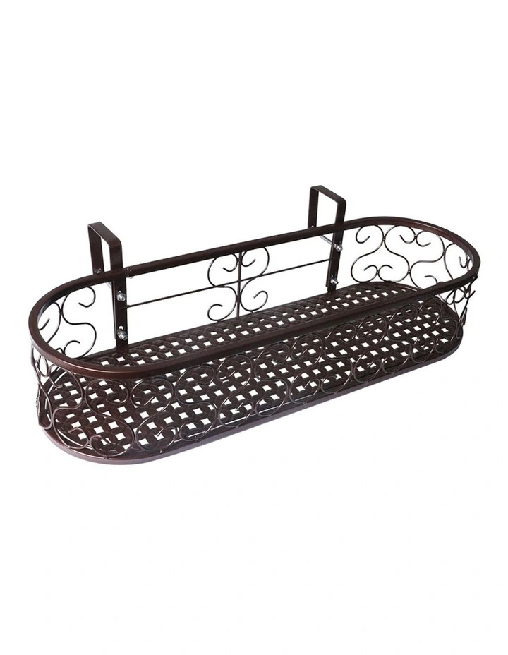 Outdoor Indoor Hanging Flower Plant Stand in Brown