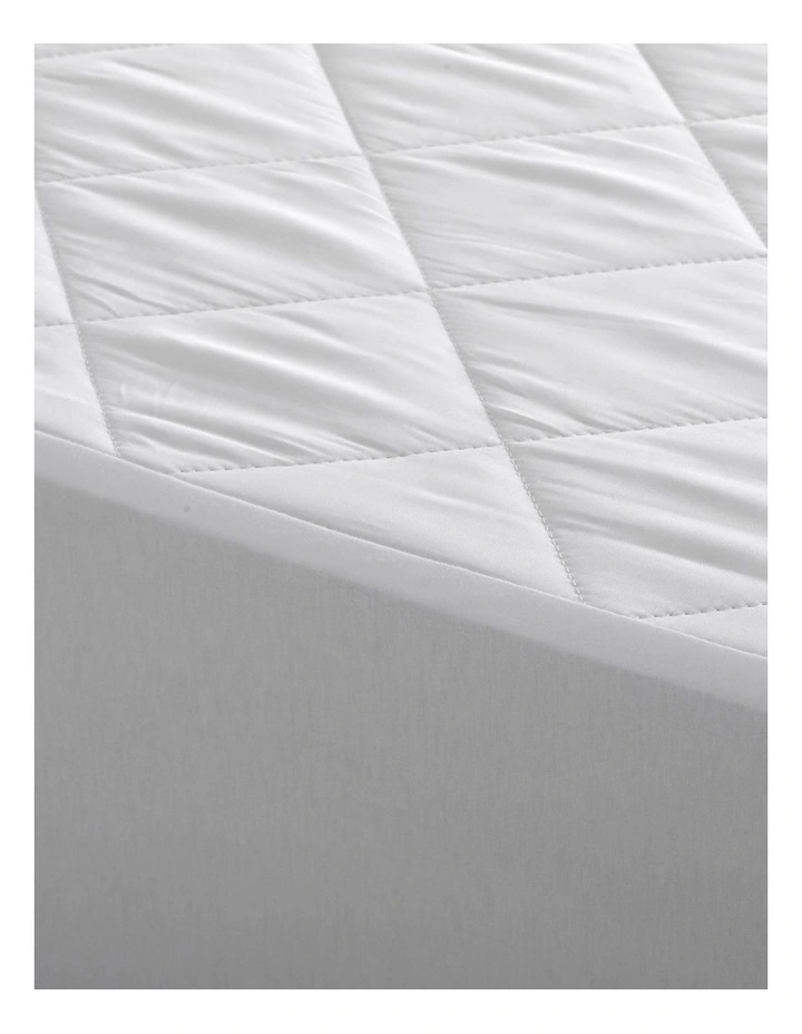 Tencel Quilted Mattress Protector in White