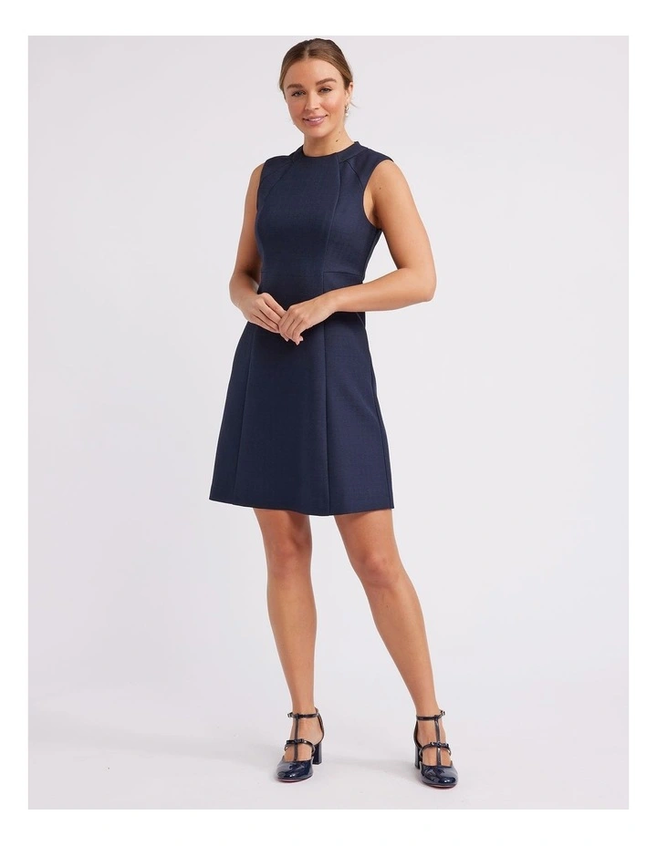 Ezra Dress in Navy