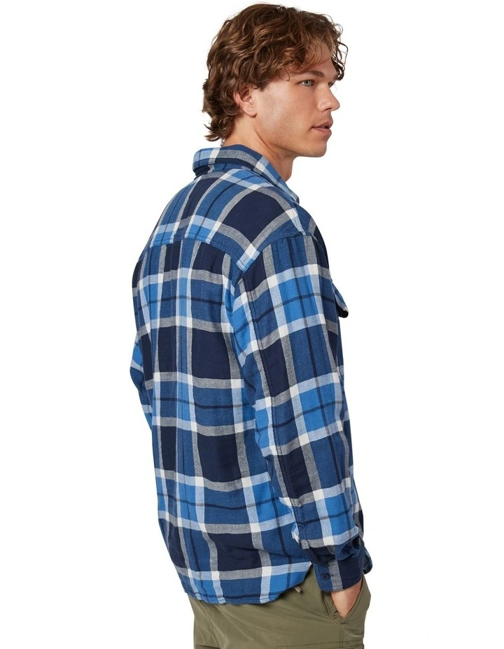 Flannel Shirt in Icy Blue