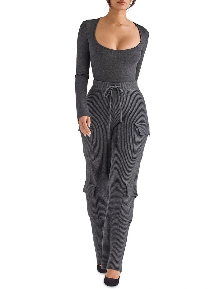 Marianna Loungewear Bodysuit in Grey