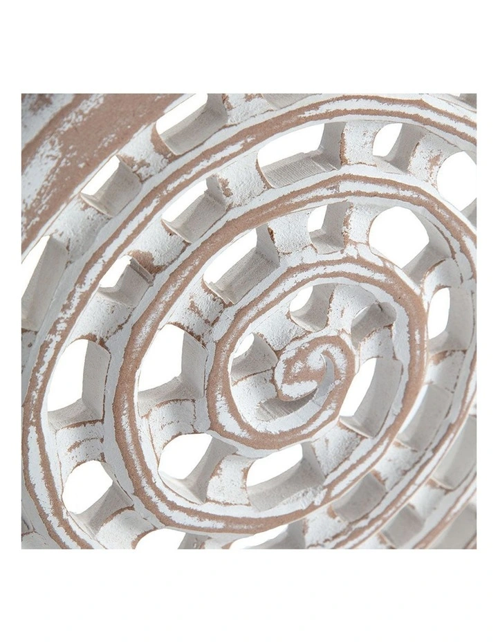 Coastal Shell Tabletop Plaque Decor in Natural